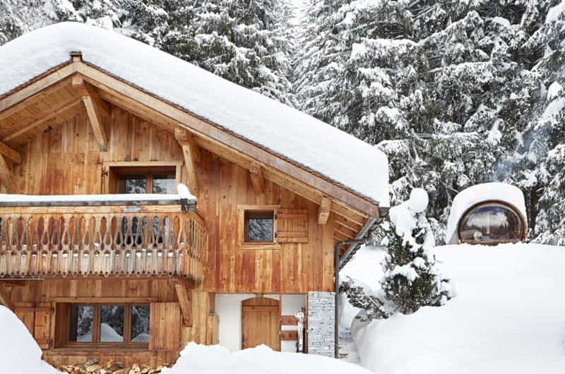a great chalet under the snow