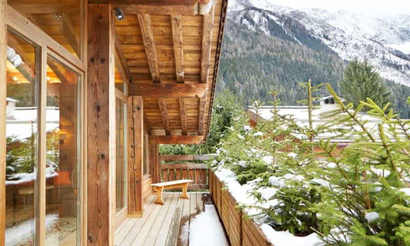 Views of Mountains from Chalet