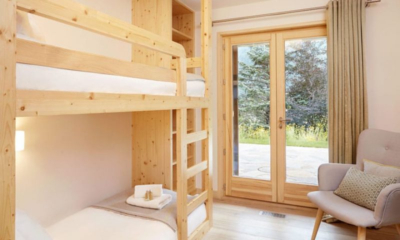 image of a chalet bunk bed bedroom