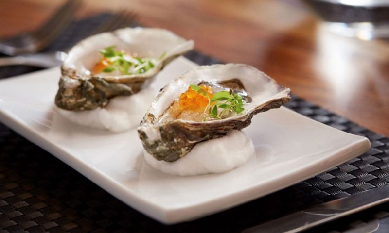 image of an oyster with caviar