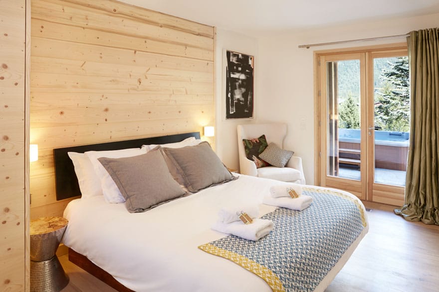 image of an example chalet master bedroom
