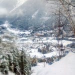 image of snowy valley views