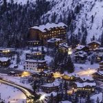 image of french alp ski village