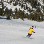 image of a man skiing
