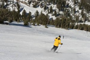 image of a man skiing