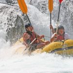 image of a white water raft