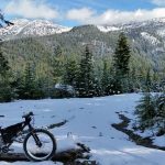 image of a motocycle on a mountain