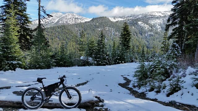 image of a motocycle on a mountain