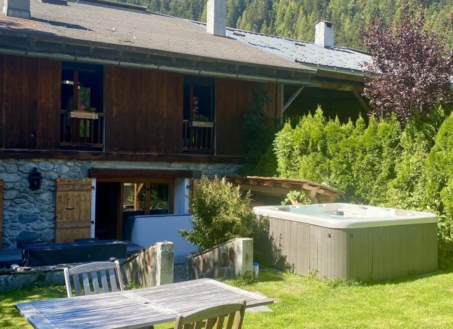 Back garden towards Aiguille Rouges