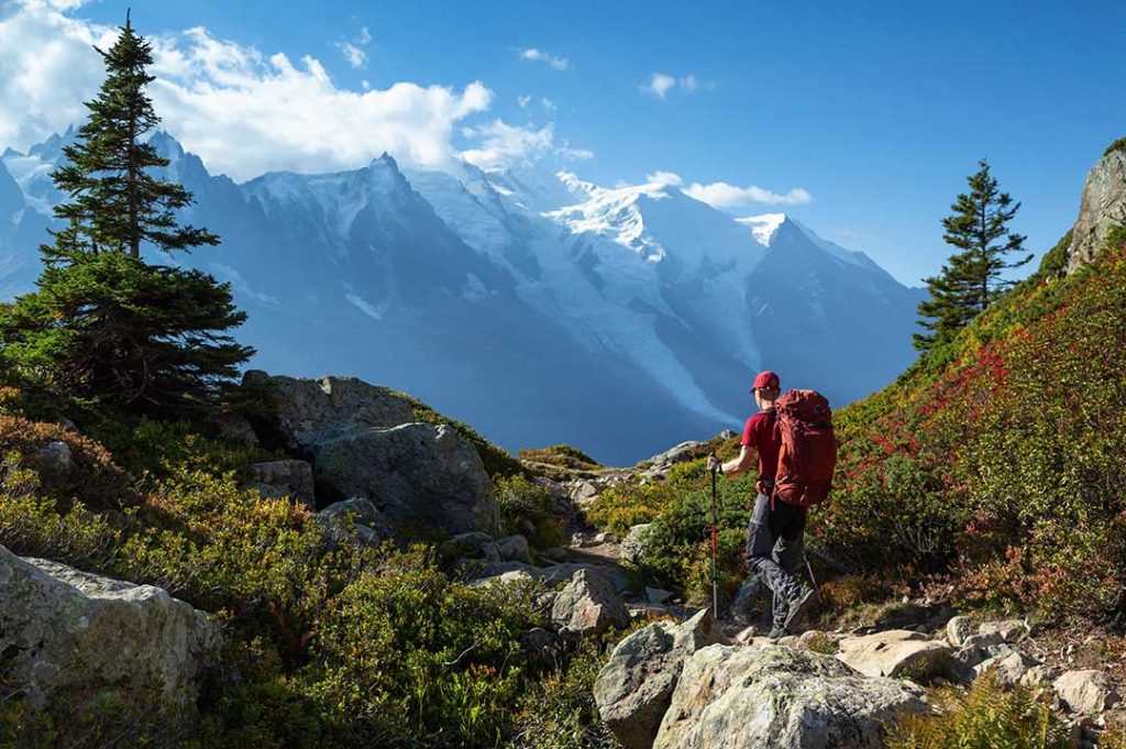 easy trail walkings in Chamonix-mont-blanc