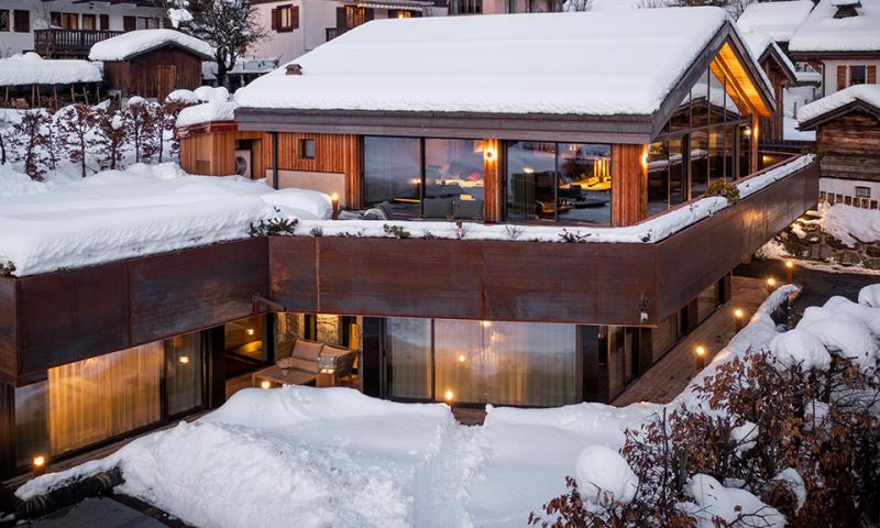 Beautiful chalet, modern chalet, modern living, mont blanc